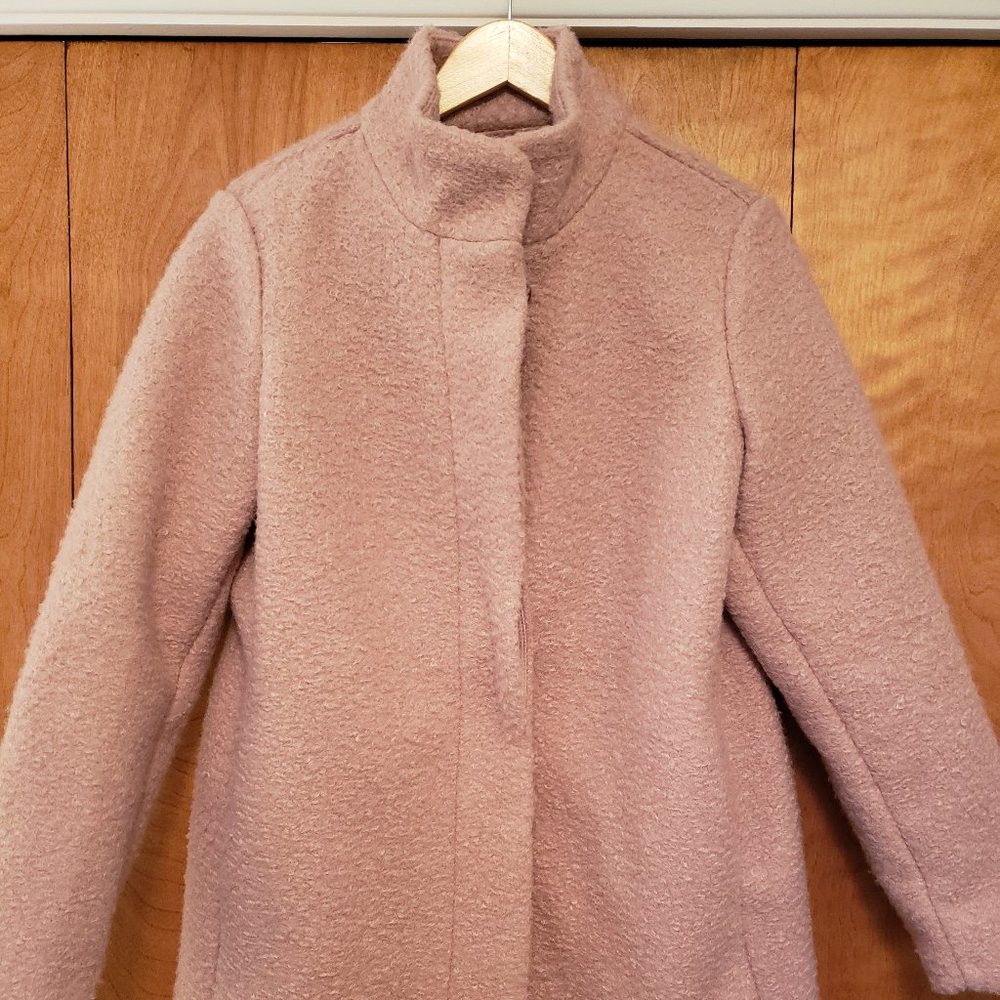 Old Navy Boucle Pink Coat Large